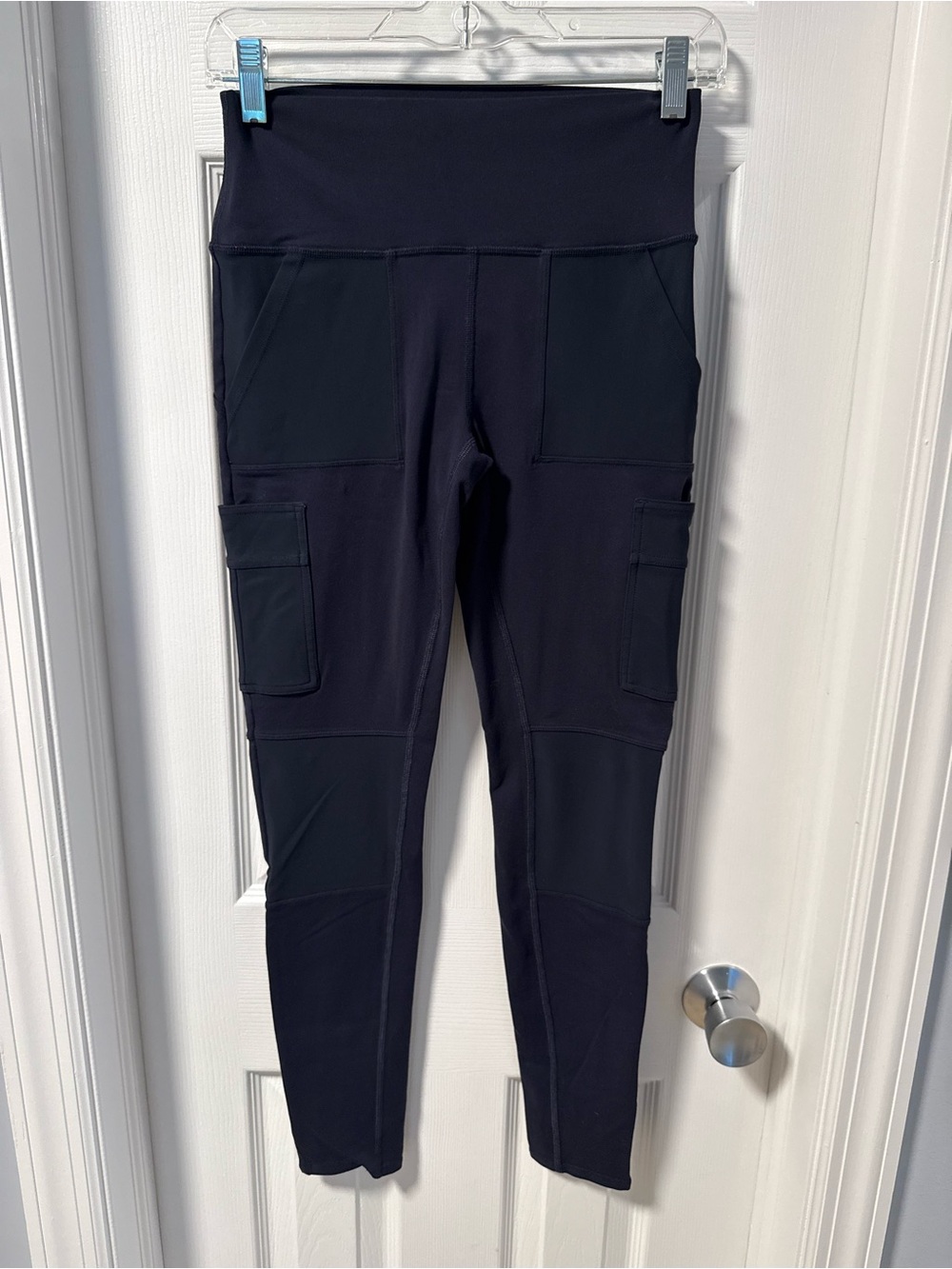 Alo High-Waist Navy Cargo Leggings